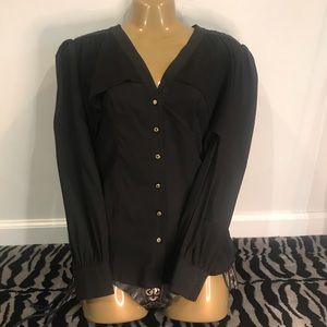 Bebe stretch chiffon blouse